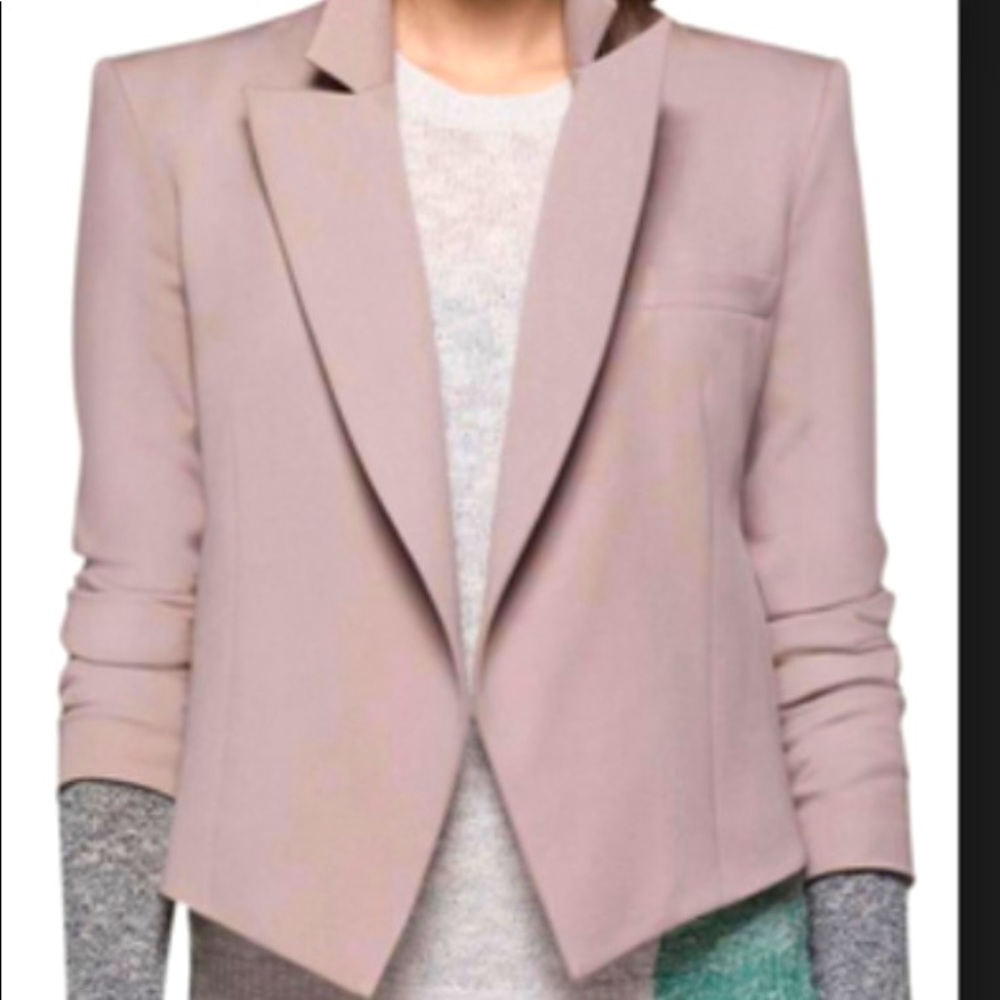 THEORY - NEW WITH TAGS, Joji blazer, warm khaki, caledon fabric